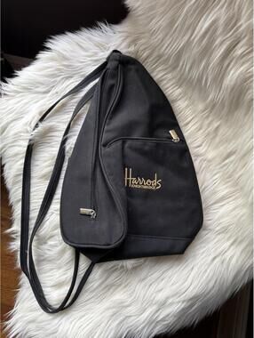 Harrods Knightsbridge Black Sling Backpack